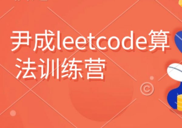 尹成leetcode算法训练营，算法初级/中级/高级视频教程