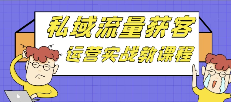 私域流量获客运营实战教课程