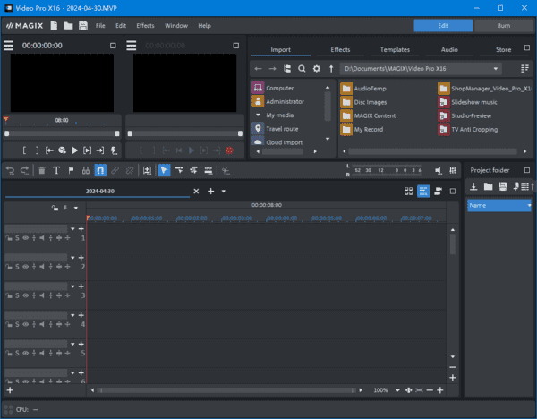 MAGIX Video Pro X16(专业视频编辑) v22.0.1.244